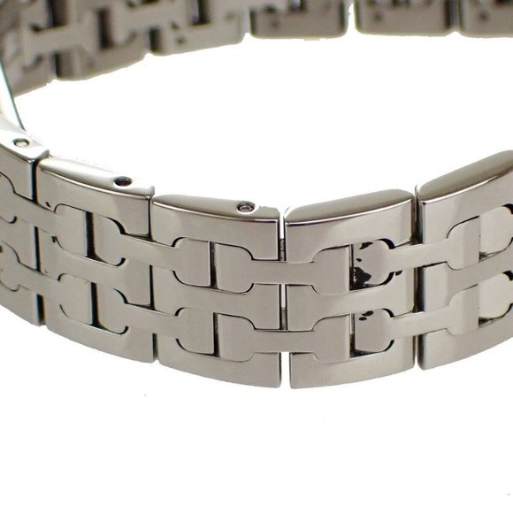 Authentic HERMES H Wristwatch HH1.210 Quartz Stainless Steel Silver Orange main image 4